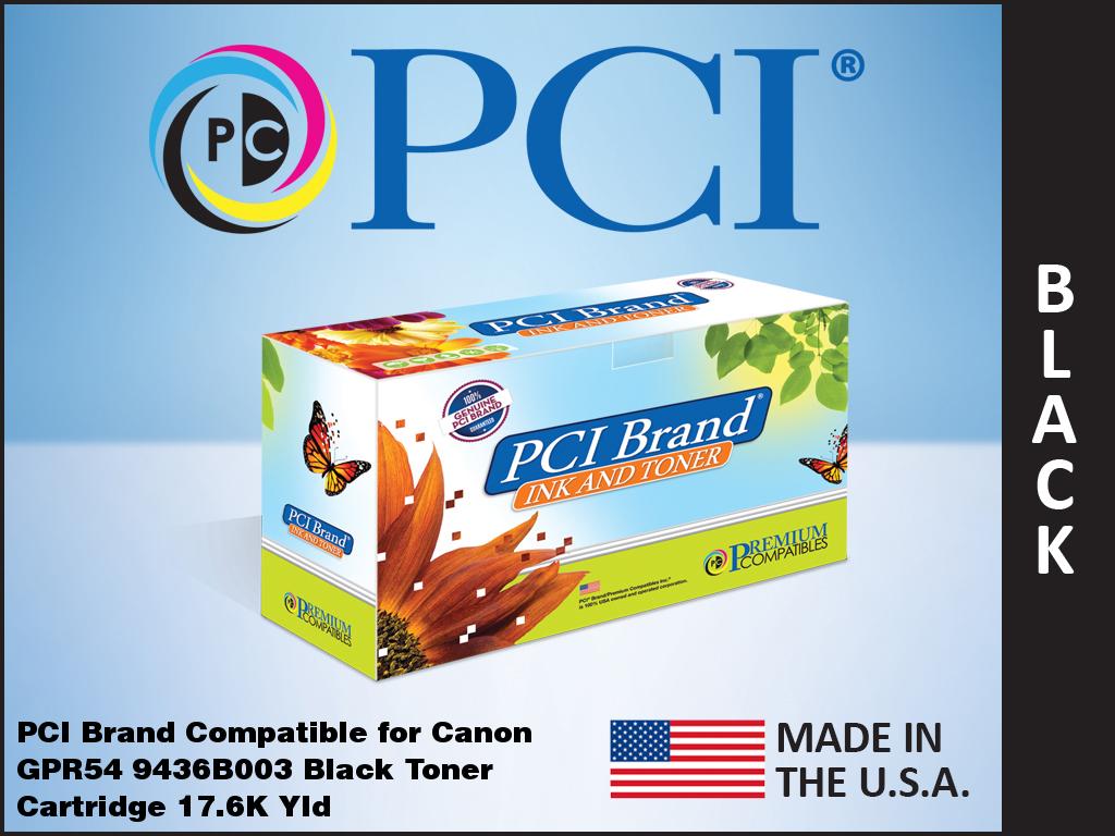 PCI Brand Canon GPR-54 9436B003 BK Toner